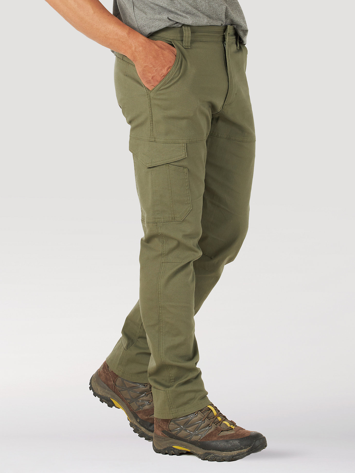 ATG by Wrangler™ Men's Canvas Cargo Pant in Industrial Green alternative view 2