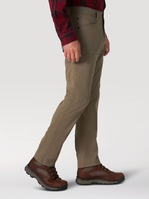 EDDIE BAUER FLEECE LINED PANTS Men's Size 36 x 29.5 Gray Black 6 Pockets 2  Zip