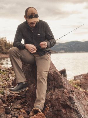thumbnail image 2 of Wrangler ATG Fleece Lined Utility Pants For Men - Black, Water Repellent, Multiple Sizes 30-38 2 of 5