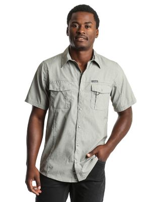 Men's Outdoor Short Sleeve Flap Pocket Utility Shirt | Mens Shirts by ...