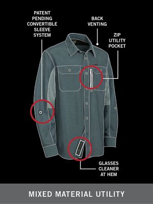 Wrangler ATG™ Men's Mix Material Shirt in Twill alternative view 8