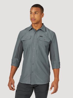 ATG by Wrangler™ Men's Mix Material Shirt in Turbulence