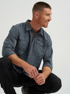 Wrangler ATG™ Men's Mix Material Shirt in Turbulence