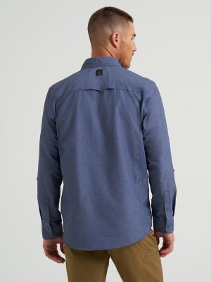 Wrangler ATG™ Men's Mix Material Shirt in Vintage Indigo alternative view 2