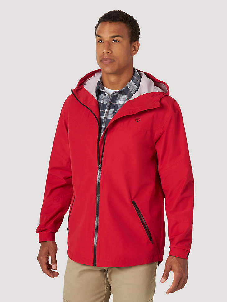 ATG by Wrangler™ Men's Rain Jacket in Red alternative view