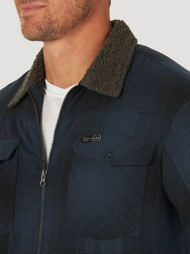 ATG by Wrangler Men's Sherpa Lined Canvas Jacket 