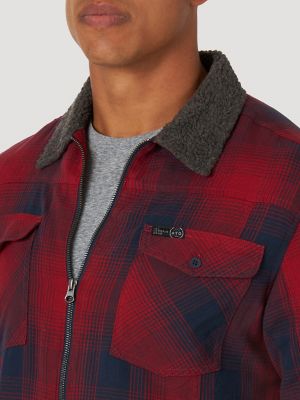 sherpa lined wrangler flannel