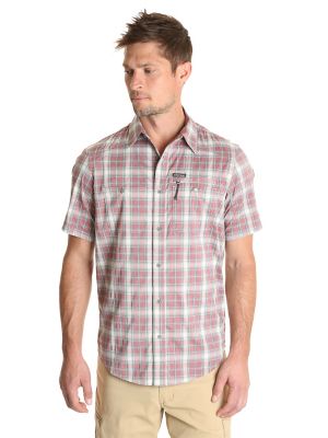 Men's Outdoor Short Sleeve Zip Pocket Utility Shirt | Mens Shirts by ...