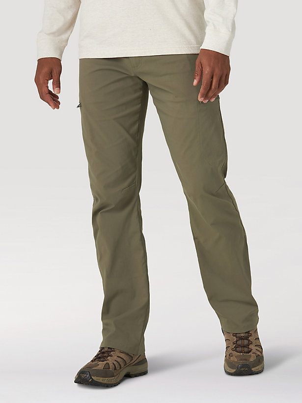 Men's Wrangler® Flex Waist Outdoor Cargo Pant in Earth Green