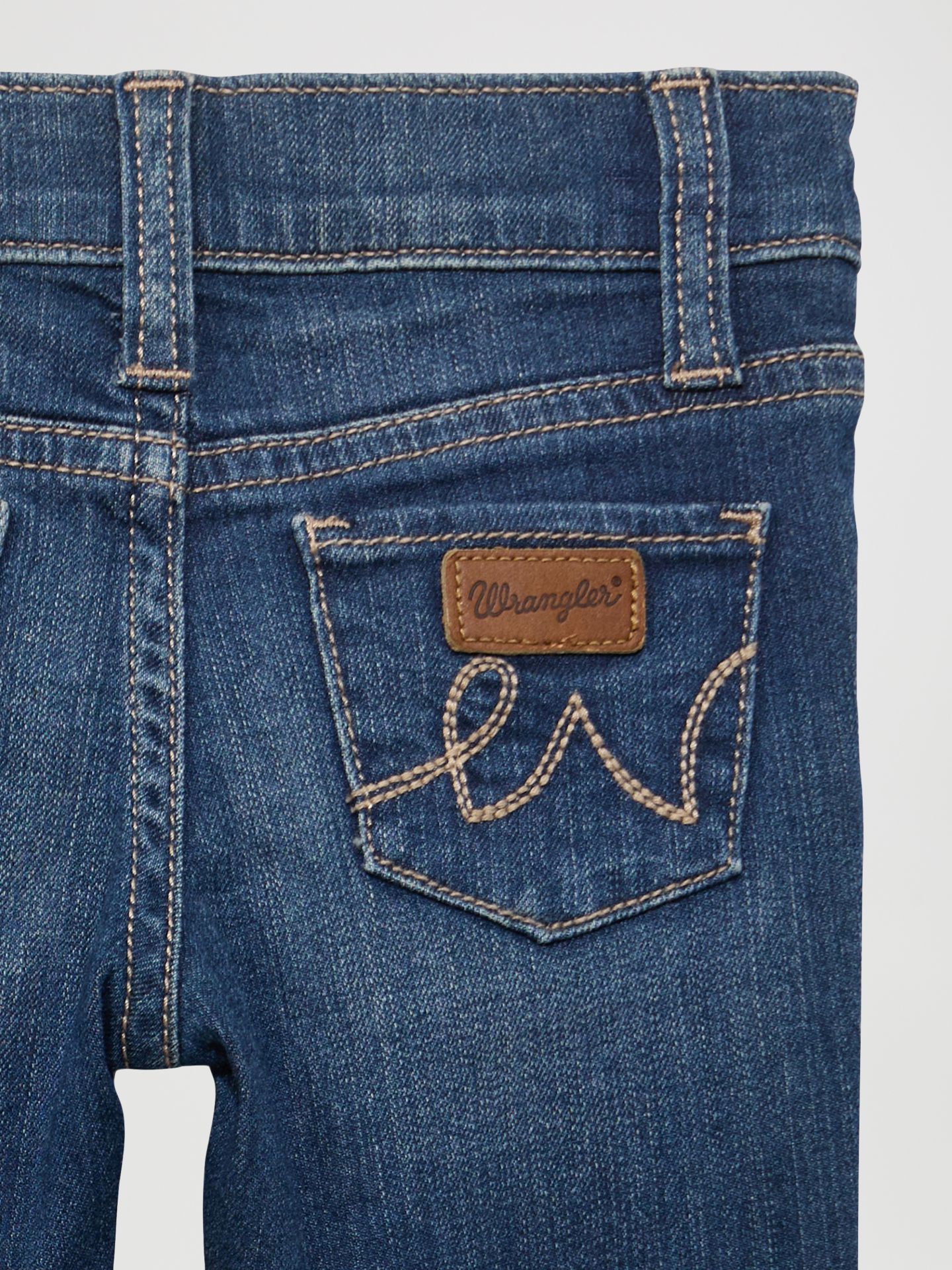 Джинсы Wrangler Western 5 Pocket для девочек-малышей, цвет: Джинсовый — фото 3