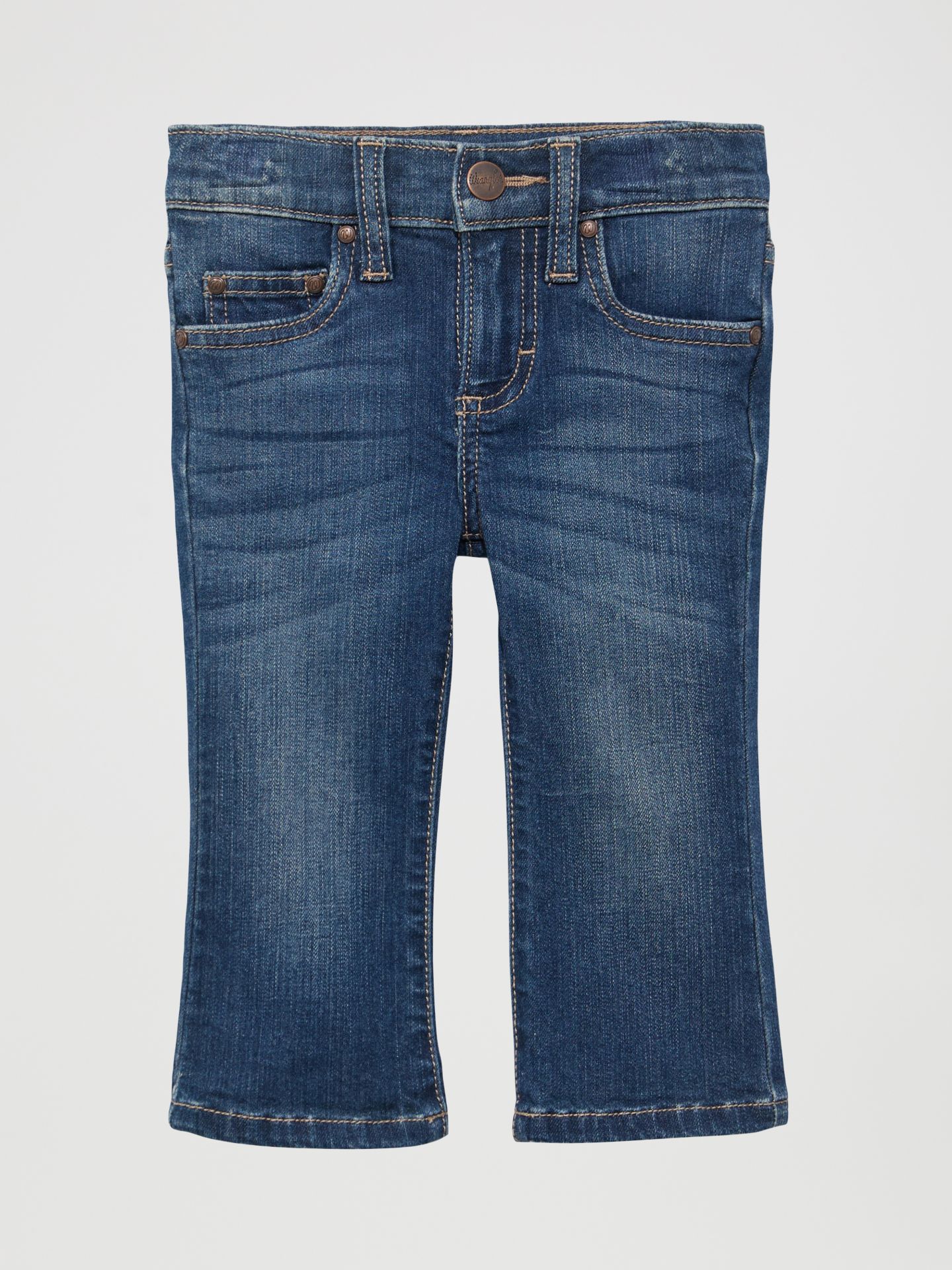 Джинсы Wrangler Western 5 Pocket для девочек-малышей, цвет: Джинсовый — фото 1