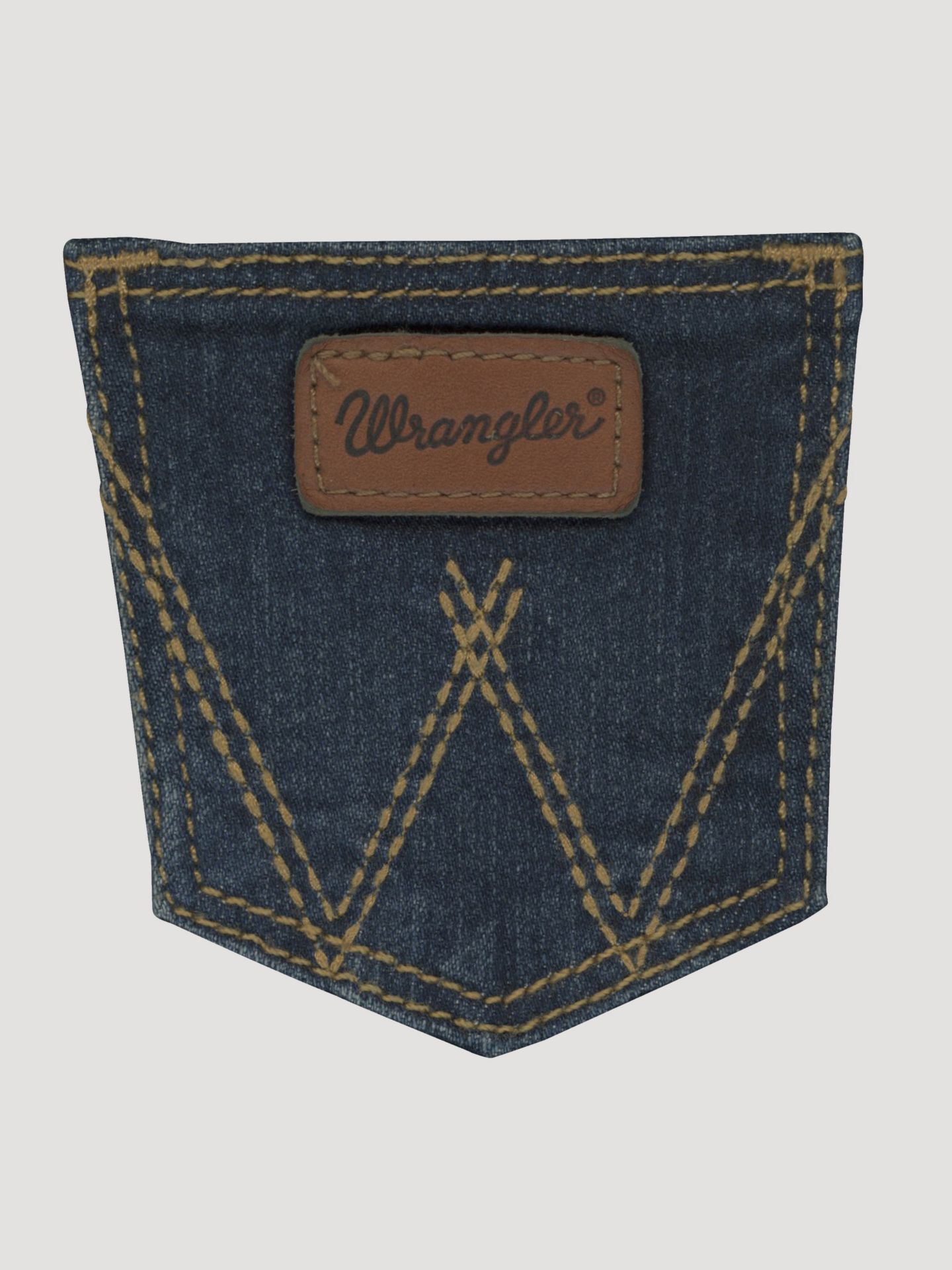 Джинсы Wrangler Adjustable Waist Western для мальчиков-малышей, цвет: Тёмный синий — фото 3