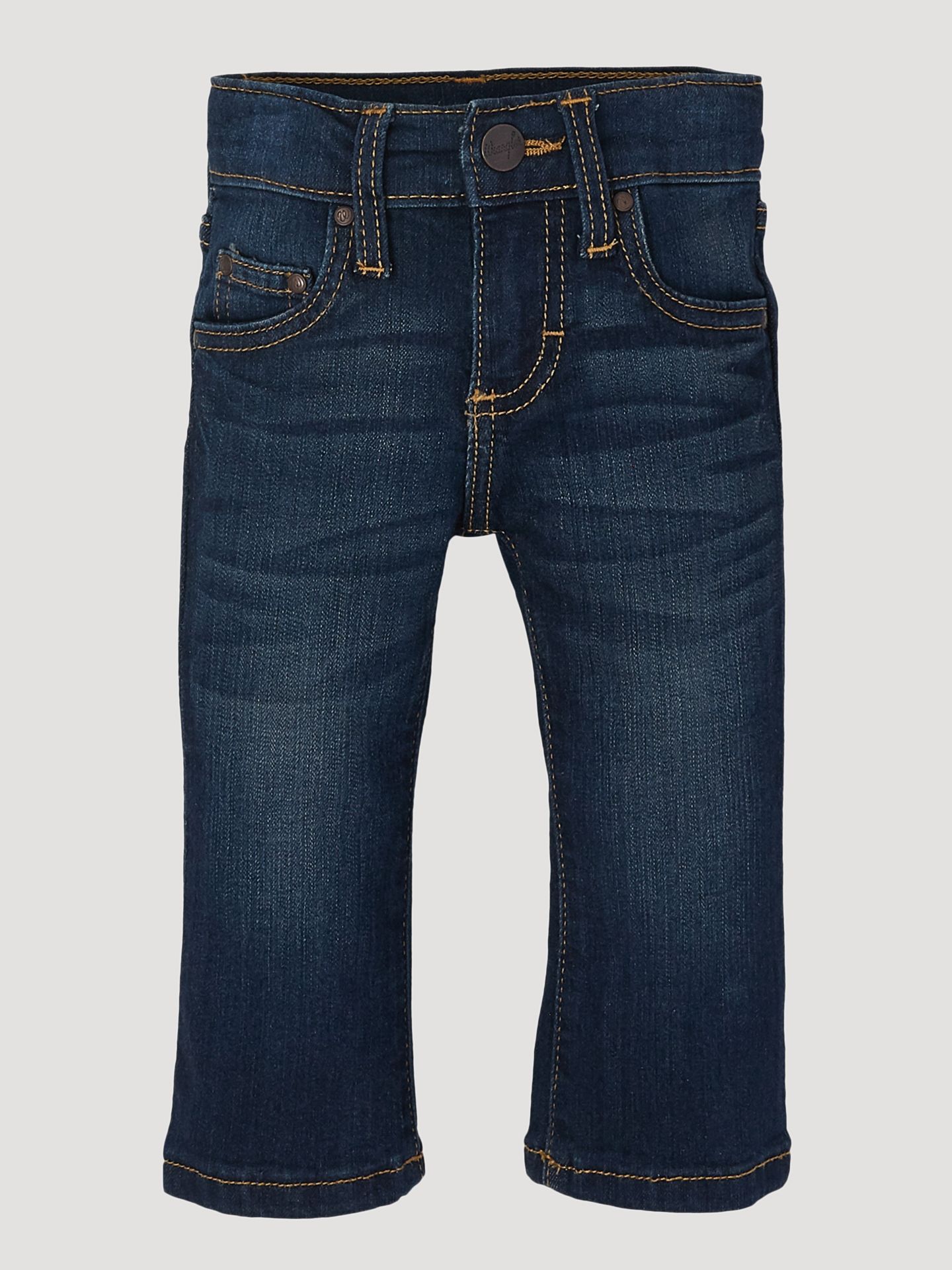 Джинсы Wrangler Adjustable Waist Western для мальчиков-малышей, цвет: Тёмный синий — фото 1