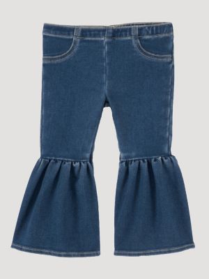 Little Girl's Ruffle Leg Flare Jean