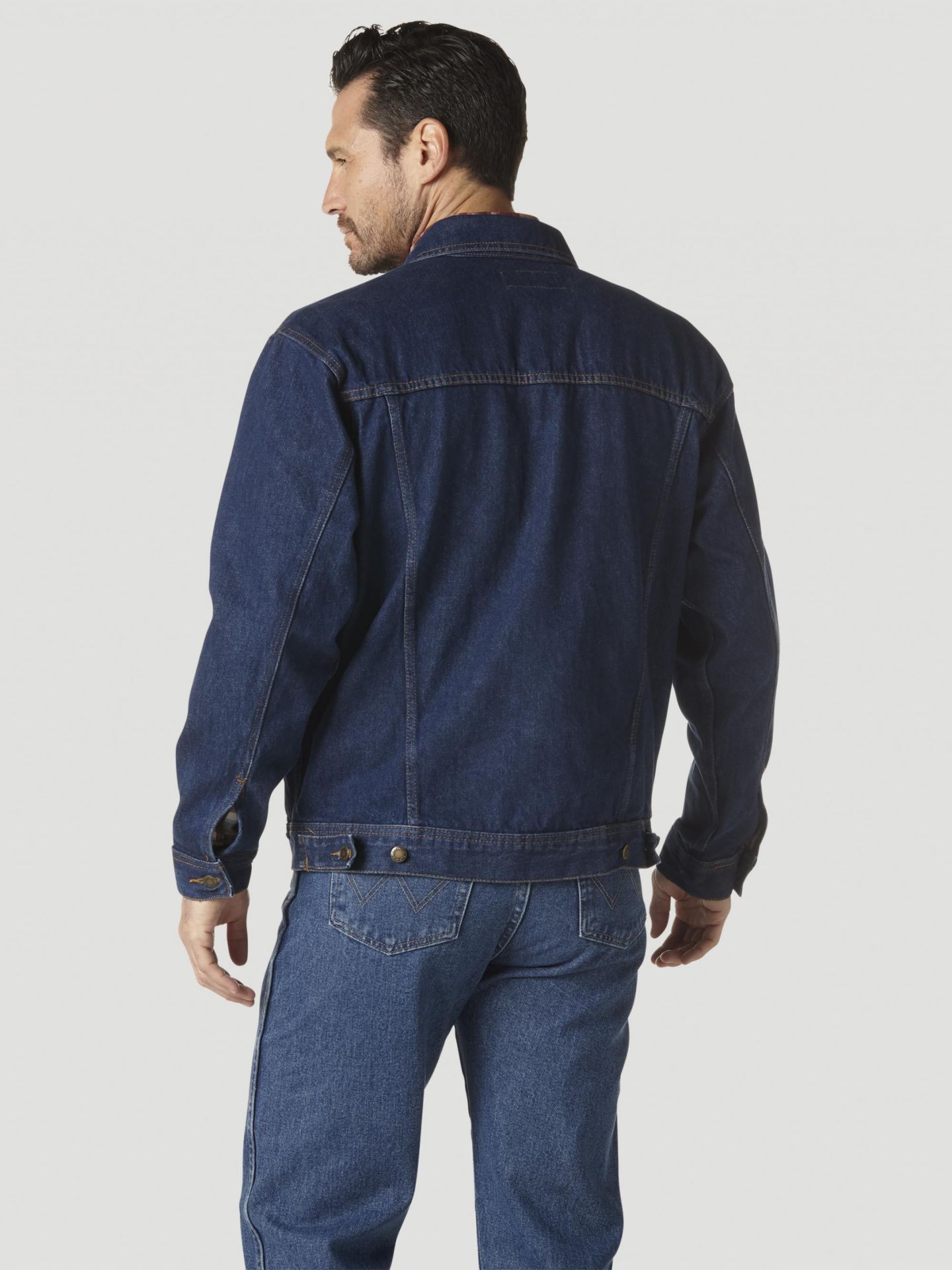 Мужская куртка Wrangler Rugged Wear® Denim Jacket, цвет: Состаренный индиго — фото 4