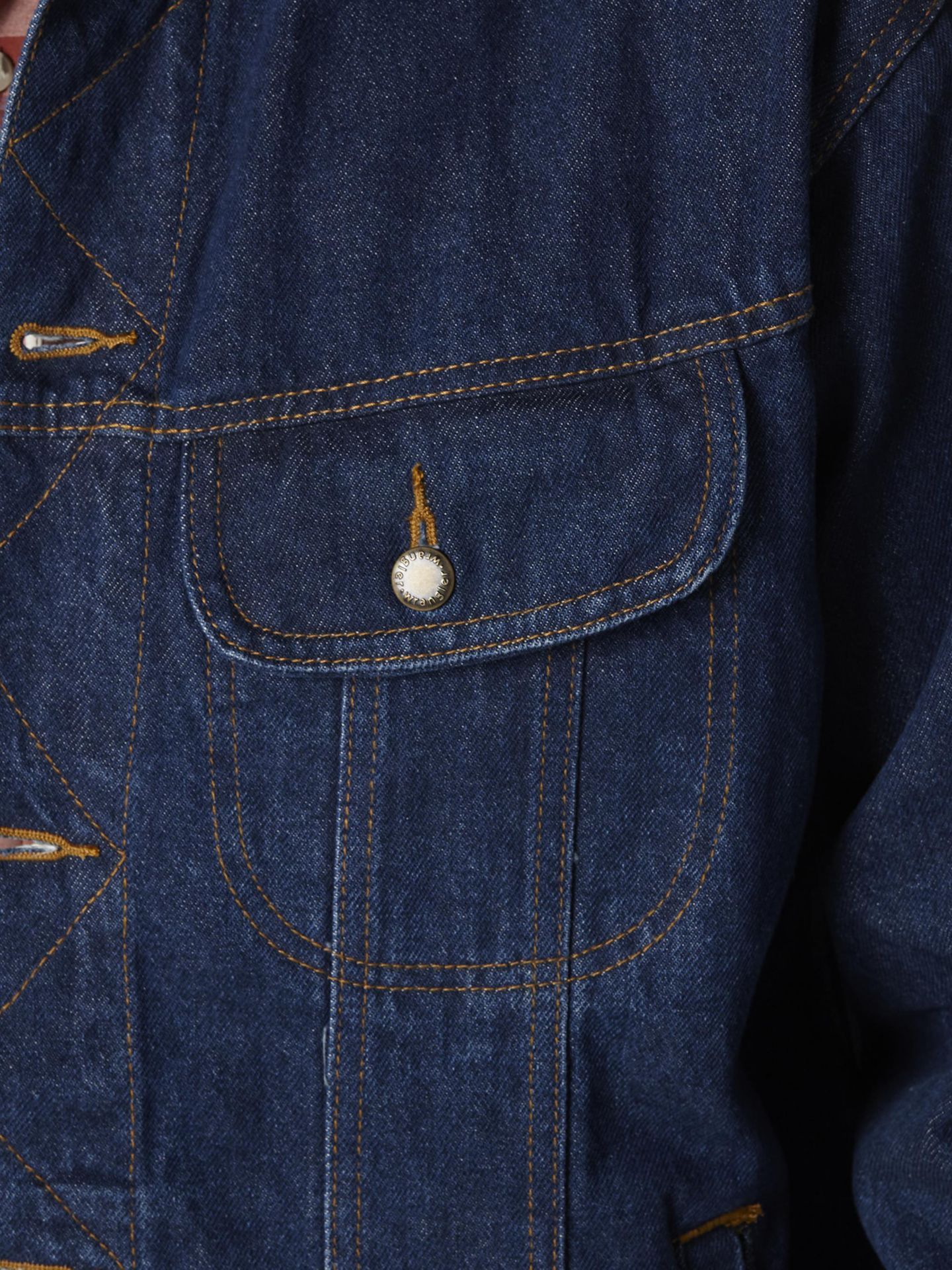 Мужская куртка Wrangler Rugged Wear® Denim Jacket, цвет: Состаренный индиго — фото 5