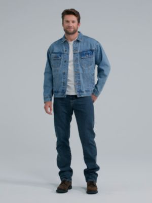 Wrangler Rugged Wear&reg; Denim Jacket in Vintage Indigo alternative view