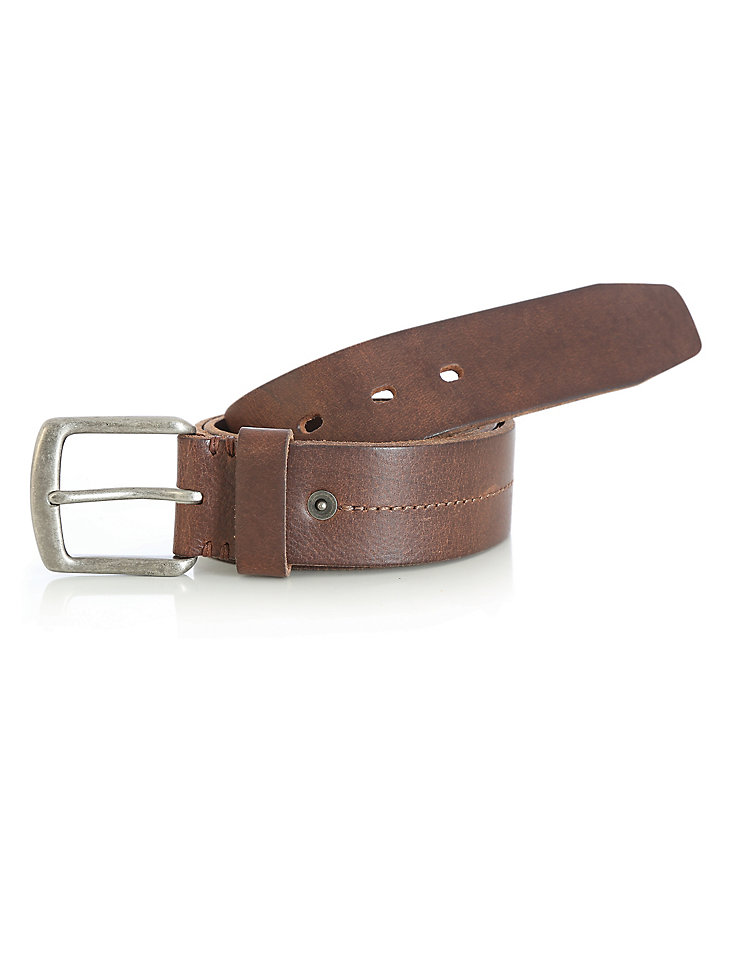 Men’s Wrangler Rugged Wear® Center Stitch With Rivet Belt in Brown main view