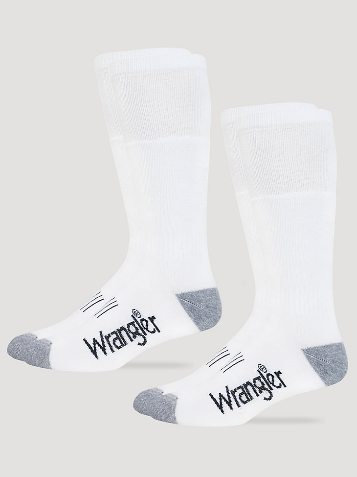 Mens Wellington Boot Sock:White:L main view