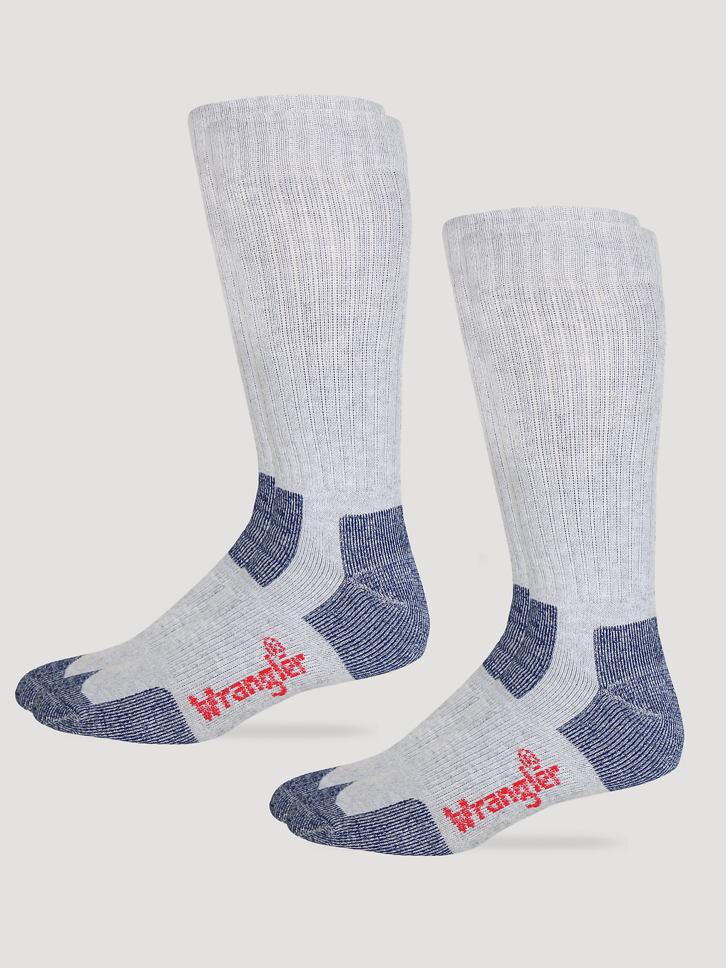 Men's Wrangler® RIGGS Workwear® Steel Toe Boot Sock - 2 Pair in Grey main view