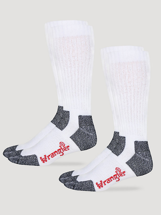Men's Wrangler® RIGGS Workwear® Steel Toe Boot Sock - 2 Pair in White
