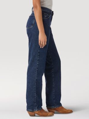 Wrangler Womens Blue Jeans Lady Ringer Tee Worn White Size M