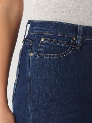 As Real As Wrangler Misses Classic Fit Bootcut Jean in CW Denim