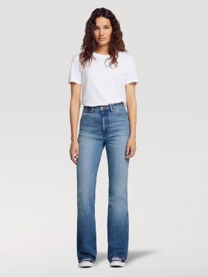 wrangler boot cut high rise jeans