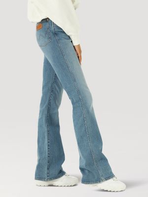 Wrangler Womens High Rise Exaggerated Boot Cut Jeans, Blue  Womens jeans  bootcut, Wrangler jeans women's, Bootcut jeans