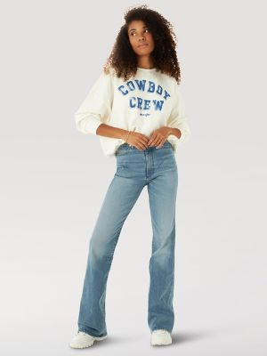 Buy Wrangler  Classics Womens Mid Waist Bootcut Jeans (W/091041