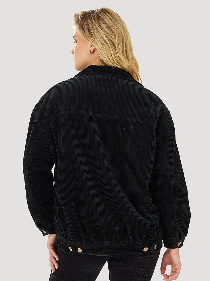 Women's Wrangler® Sherpa '80s Jacket in Caviar Black alternative view