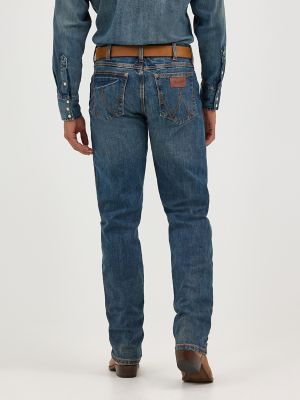 Wrangler Vaqueros elásticos azules auténticos ajustados para mujer W28kxr44p