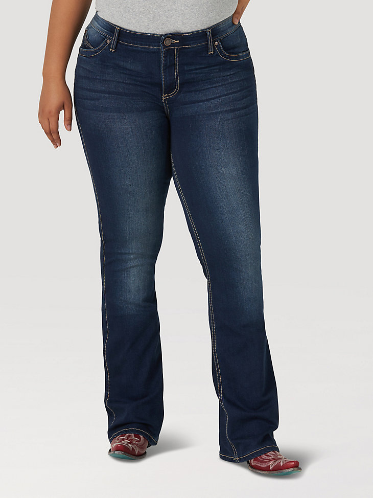 Women's Wrangler® Ultimate Riding Jean Q-Baby (Plus) in NR Wash main view