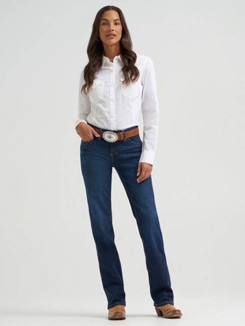 Женские джинсы Wrangler Women's Wrangler® Ultimate Riding Jean Q-Baby Mid-Rise Bootcut