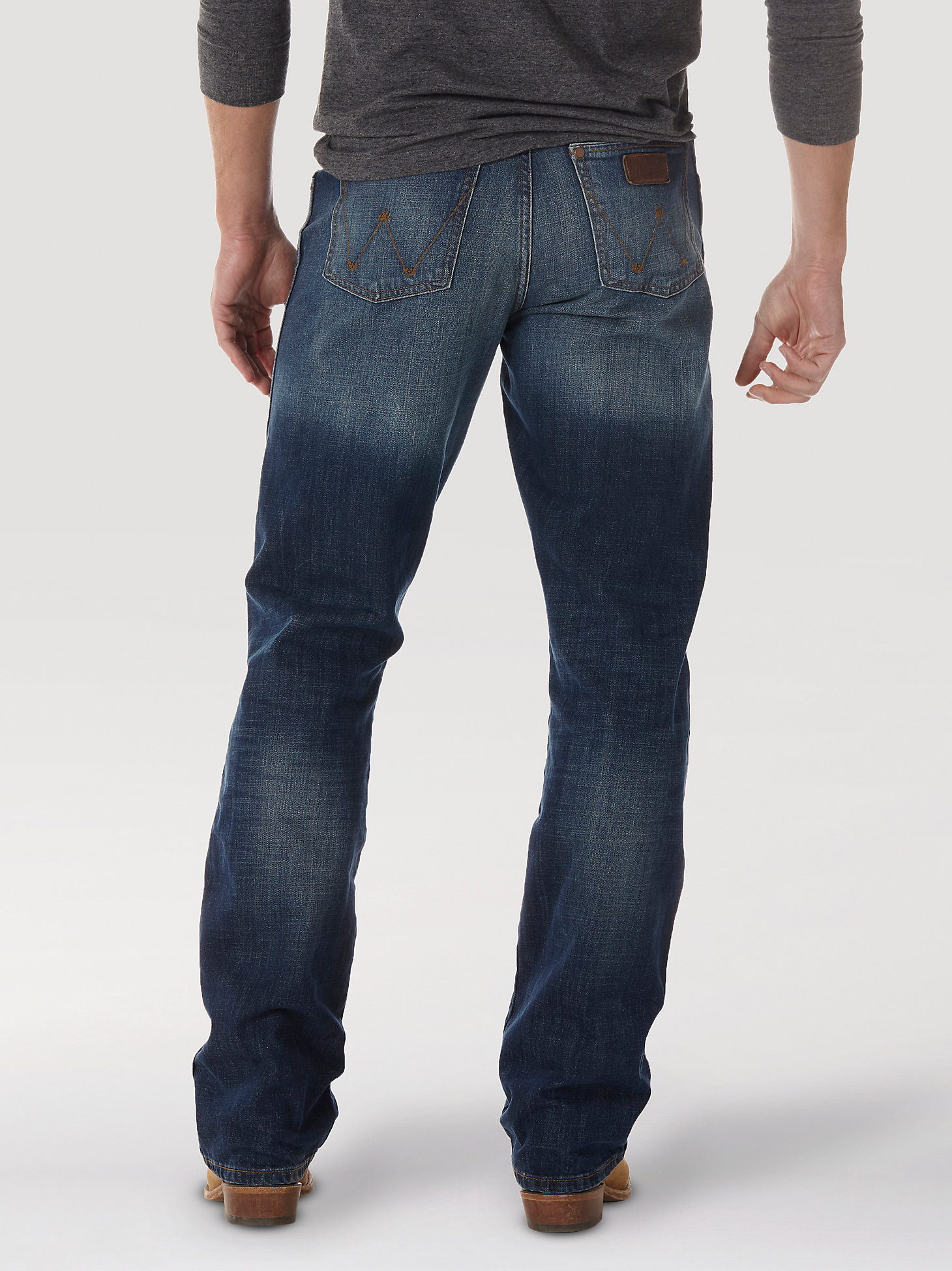 WRANGLER Retro Premium Boy's Relaxed Fit Boot Cut Light Denim Jeans JRT20ST NWT 