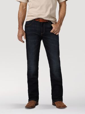 wrangler men's flex relaxed fit bootcut jean