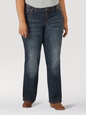 plus size wrangler jeans