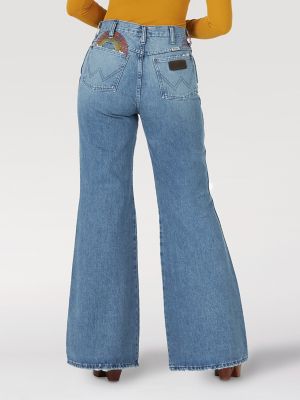 womens western flare jeans