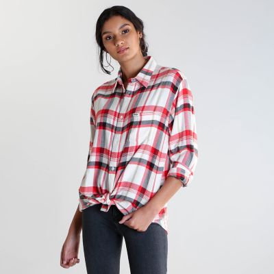 Women's Boyfriend Fit ButtonDown Plaid Shirt Womens Shirts by Wrangler®