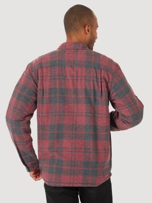 Men's Wrangler® Authentics Sherpa Lined Flannel Shirt