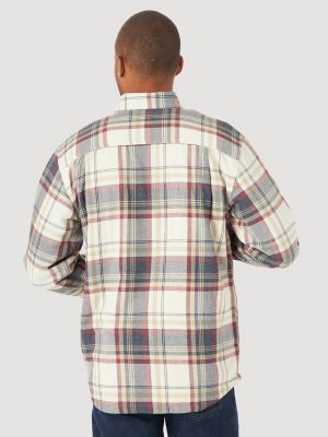 Men s Wrangler Authentics Sherpa Lined Flannel Shirt