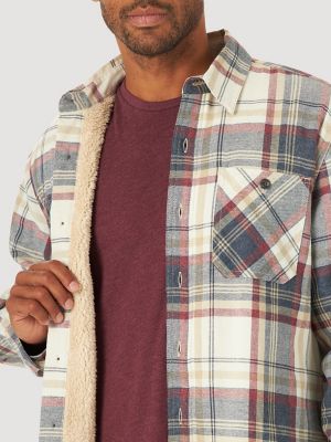 Men's Fleece-Lined Flannel Shirt, Traditional Fit