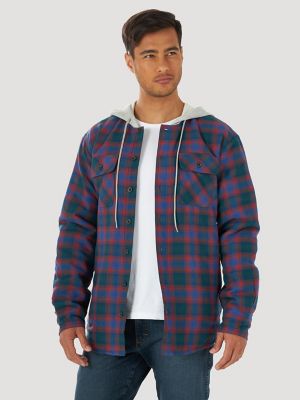 Wrangler Men's Authentics Long Sleeve Flannel Shirt Jacket