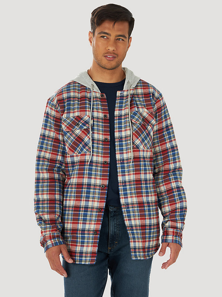 professioneel rand Kruipen Men's Wrangler® Authentics Quilted Flannel Shirt Jacket