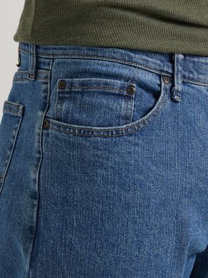 Wrangler Authentics Men's Relaxed Fit Comfort Flex Jean in Light Stonewash