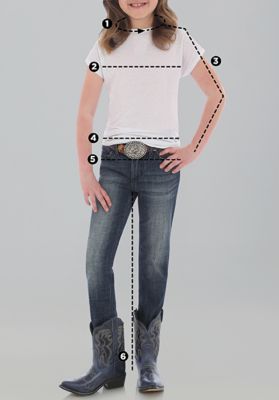 Wrangler jeans 2024 size chart