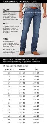 womens to mens jean size conversion