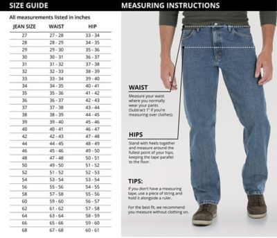 Jeans Rise Chart Inches