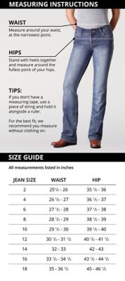 just my size jeans size chart