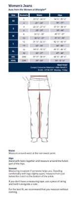 ladies pants sizes